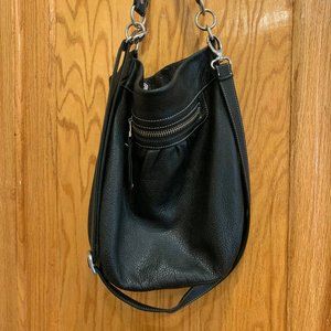 Roots Leather Handbag with Shoulder Strap